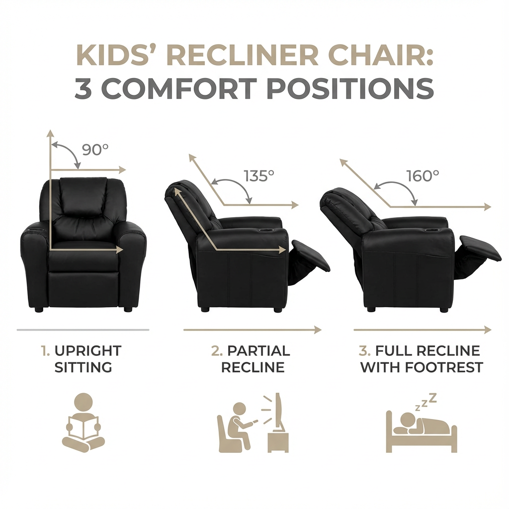 Kids Chair – Kids Lounge Recliner, Support Growing Bodies, Create Calm Comfort