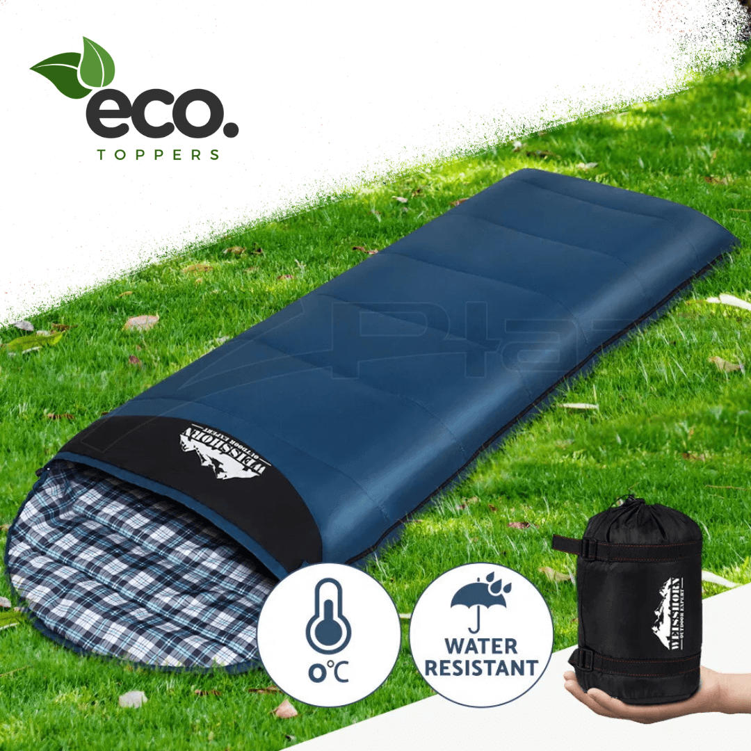 Durable blue sleeping bag for outdoor adventures – High-quality sleeping bags designed for warmth and comfort, perfect for adult sleeping bags.