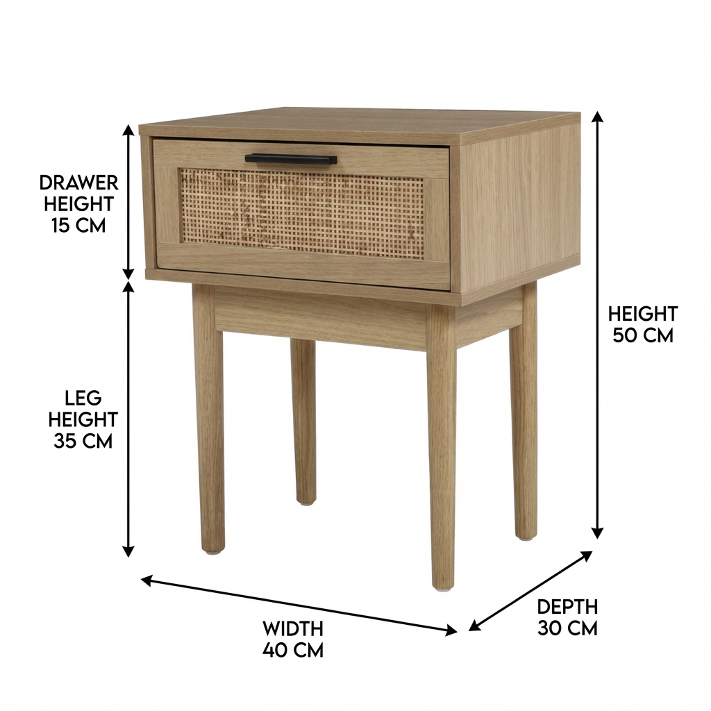 Rattan Bedside Table – Add Natural Style, Maximise Storage Space