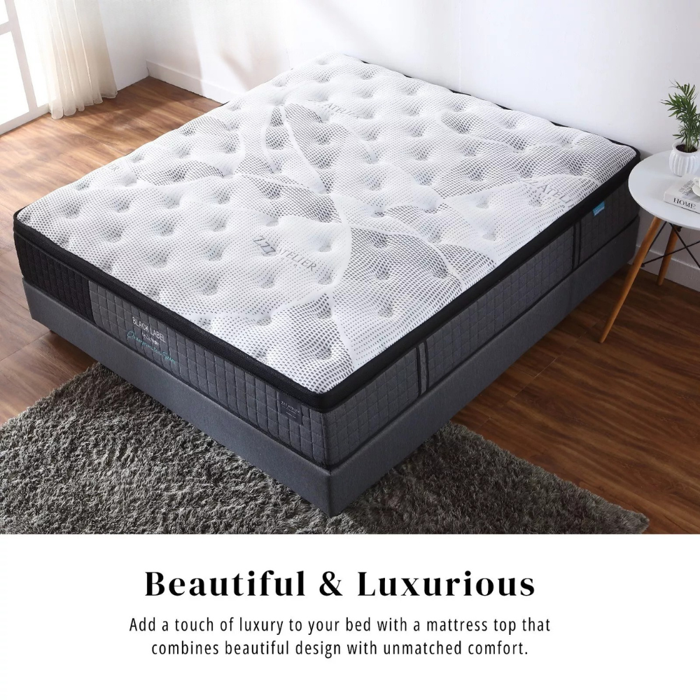 mattress topper style quilted mattress on bed base