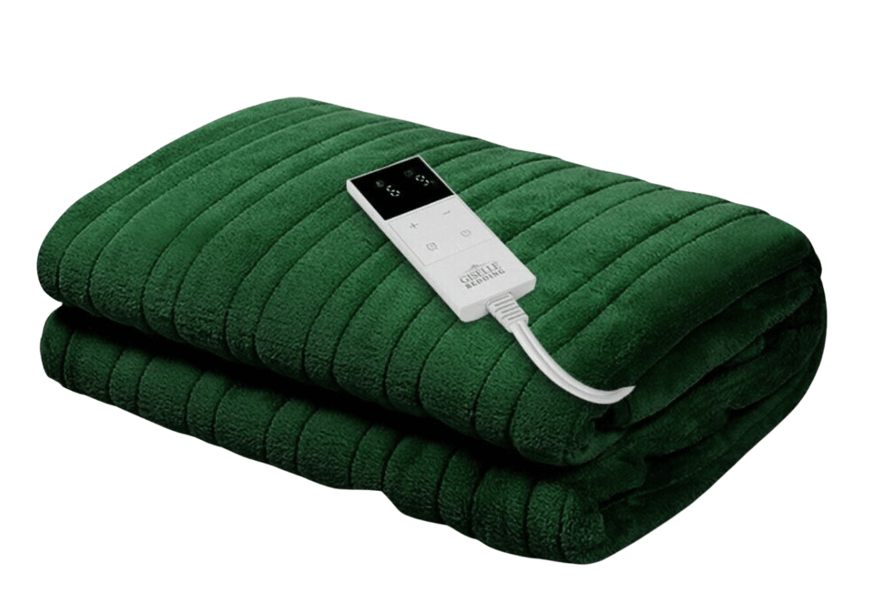 Green electric heating blanket with a remote controller
