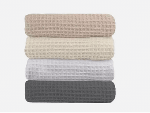 Soft and cozy cotton waffle blankets in neutral tones - Premium waffle blankets designed for comfort and warmth.