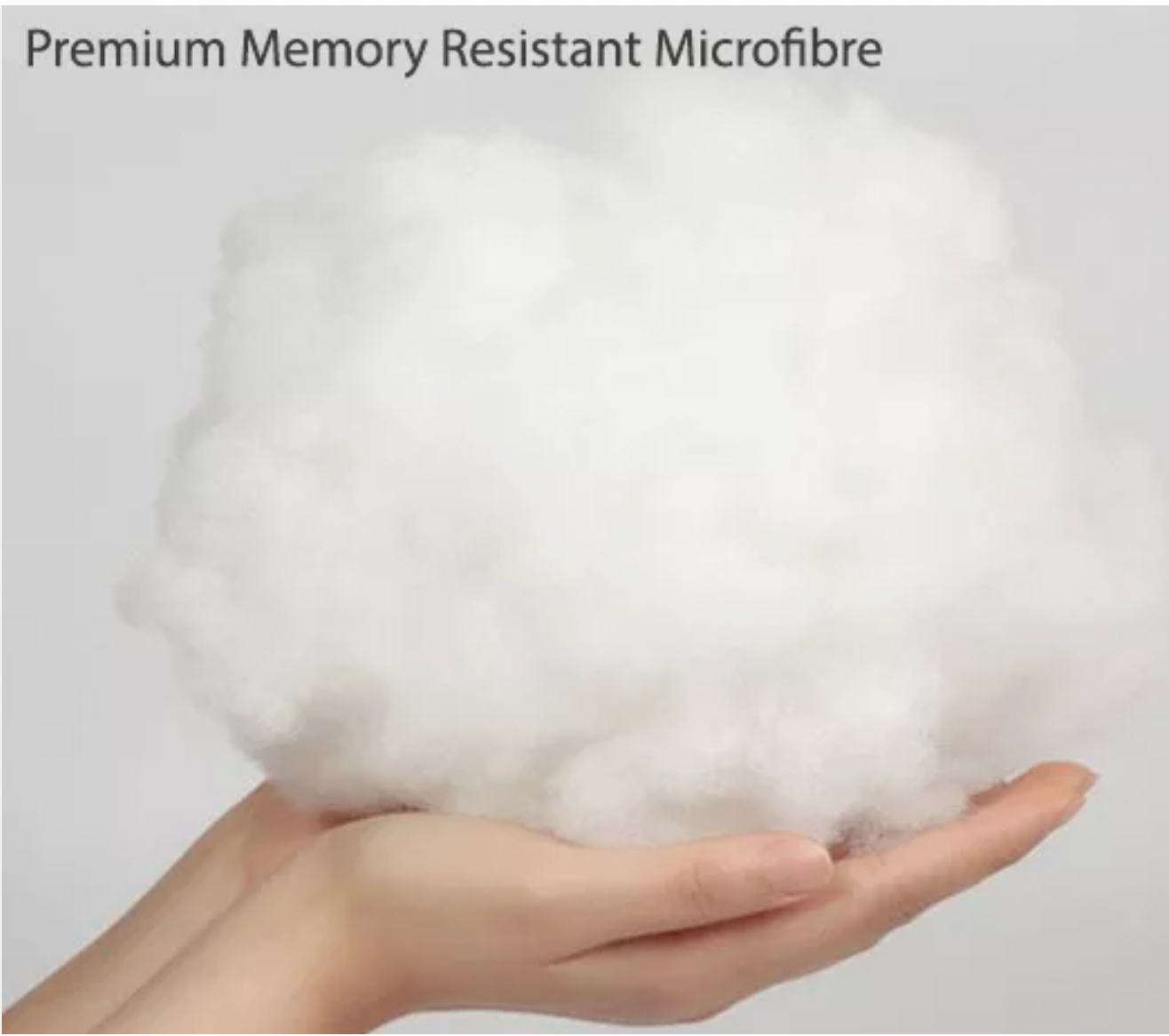 Soft, cloud-like stuffing used in the Eco Toppers pregnancy pillow