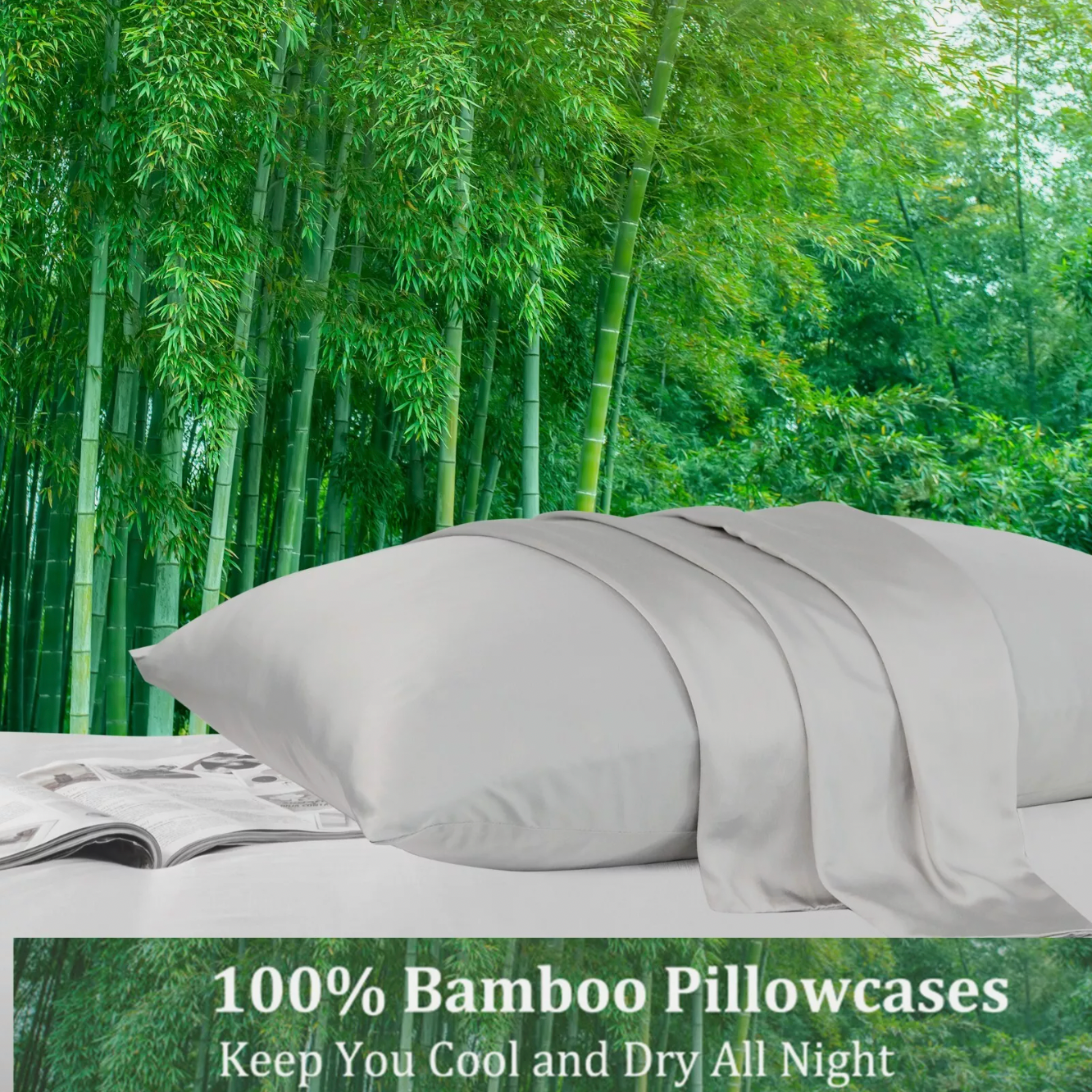 Bamboo Pillowcase – Sleep Cooler, Reduce Frizz & Wake Up Refreshed