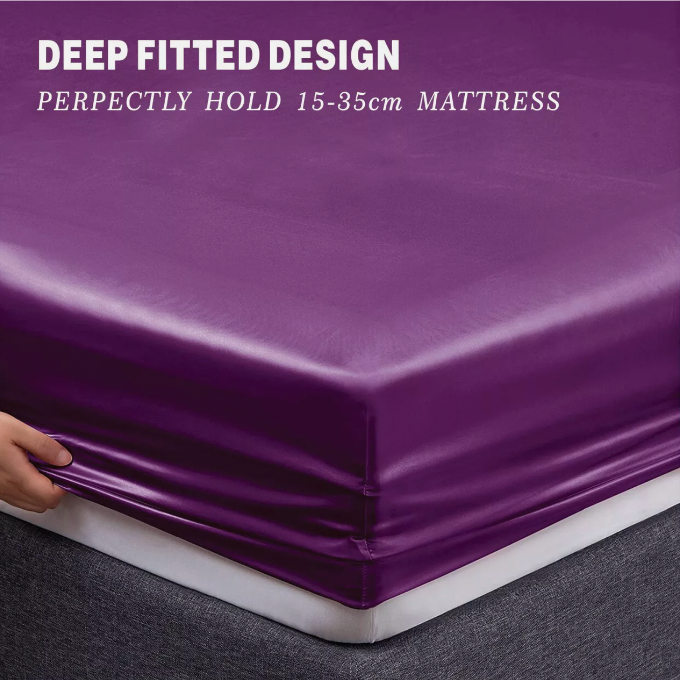 Silk Satin Sheet Set – Reduce Hair Frizz, Support Skin Hydration, Sleep in Smooth Luxury