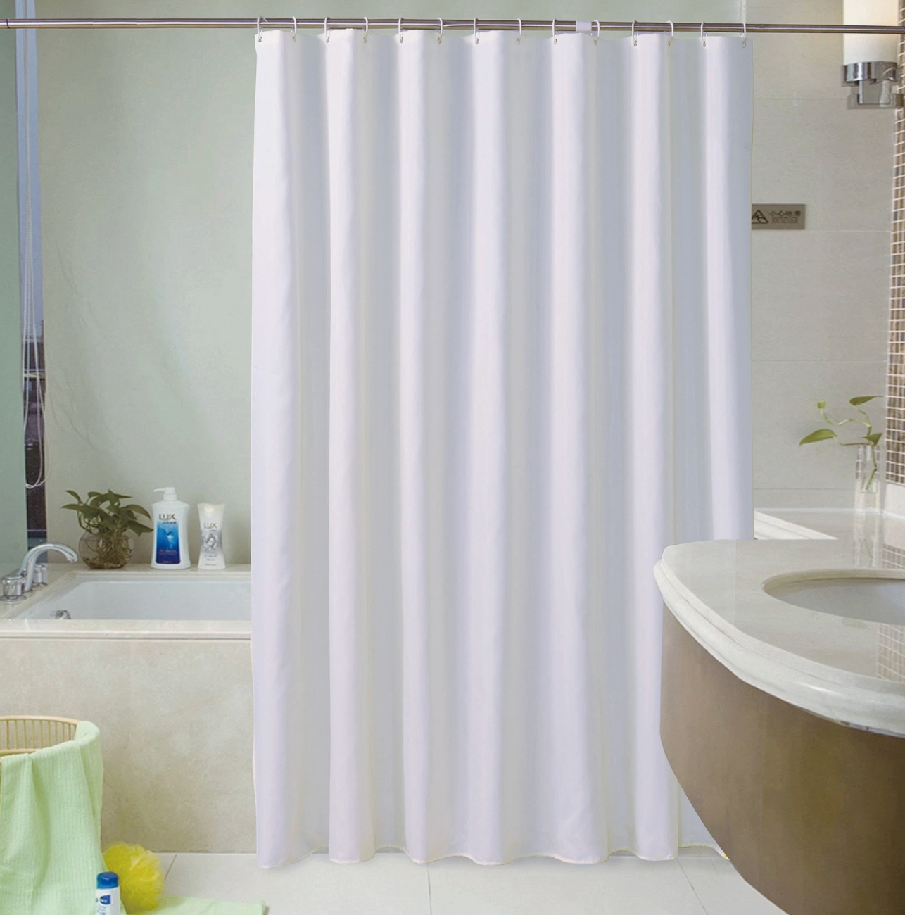 Serenity Shower Curtain – Simple Elegance with Everyday Durability
