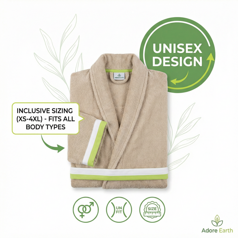 Premium Cotton Bathrobe - Spa-Level Softness, Hotel Luxury