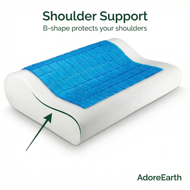 Cooling Pillow β Sleep Cooler, Ease Neck & Shoulder Tension