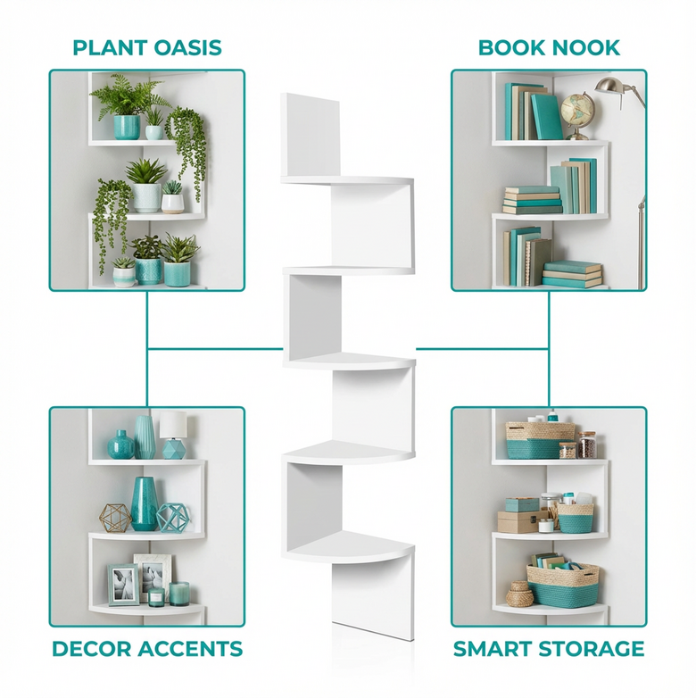 Corner Floating Shelf - Maximise Dead Space, Elevate Style