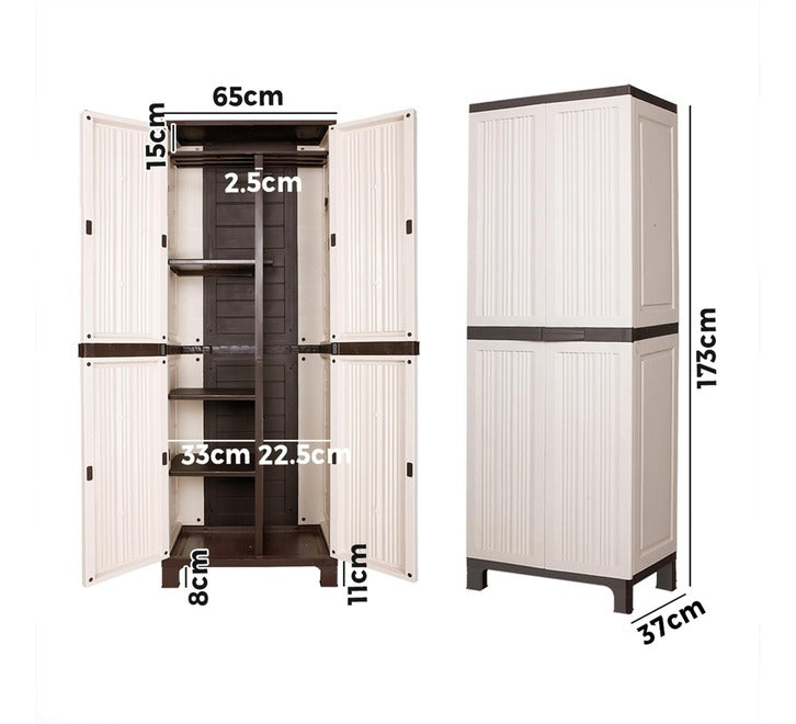 Lockable Outdoor Storage Cabinet (173cm) – Protect Your Gear, Declutter Your Space
