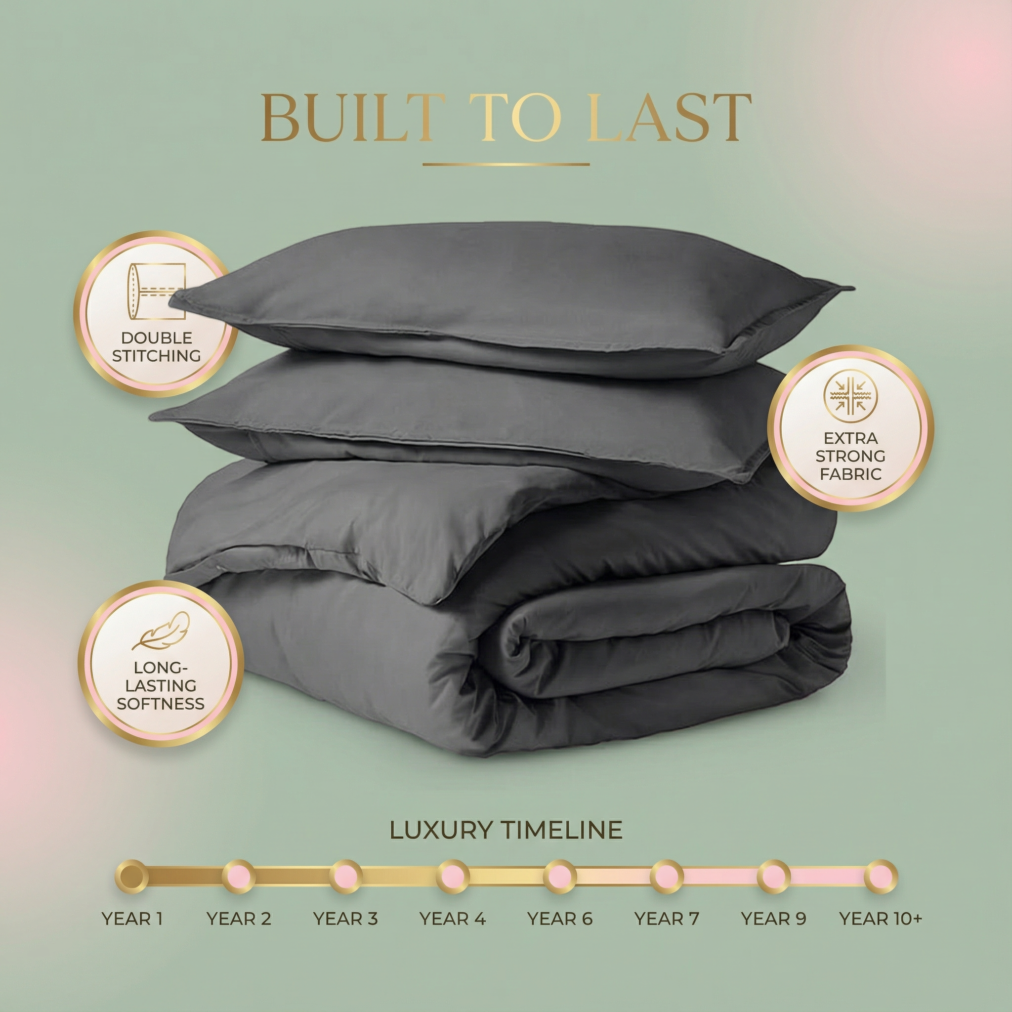 Egyptian Cotton Duvet Cover Set – Ultra Soft, Breathable & Hotel-Luxury Comfort
