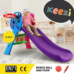 Kids Slide & Hoop Set – Boost Active Play, Build Skills Every Day