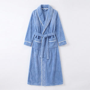 Fleece Dressing Gown – Stay Warm All Night, Unisex Plush Long Robe