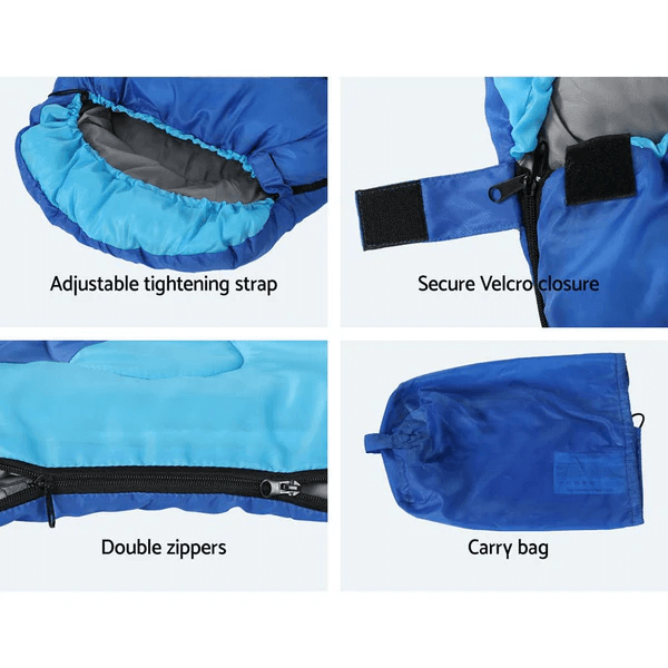 Durable kids sleeping bags with secure zippers and insulated layers – Perfect for camping, travel, and sleepovers.