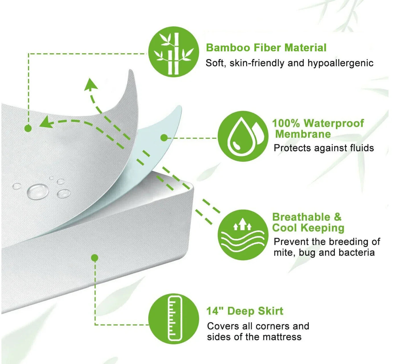 Cooling Bamboo Mattress Protector: Stay Cool and Comfortable All Night