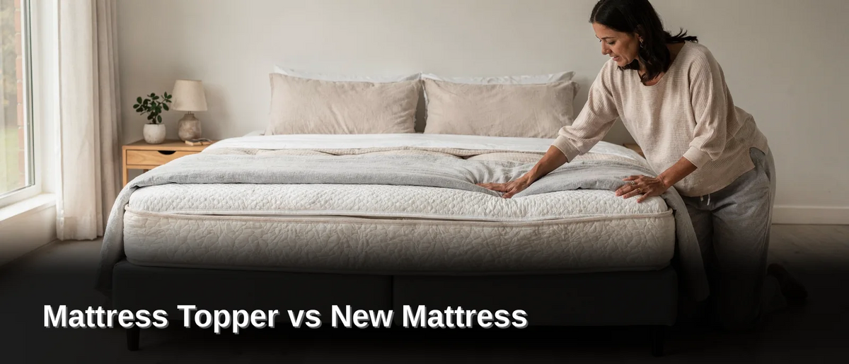 A sagging, worn-out mattress cannot be fixed with a topper alone. Once the structure underneath
