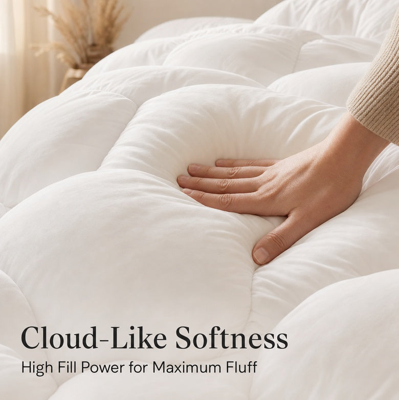 Goose Down Quilt  – Lightweight Warmth, Hotel-Style Comfort