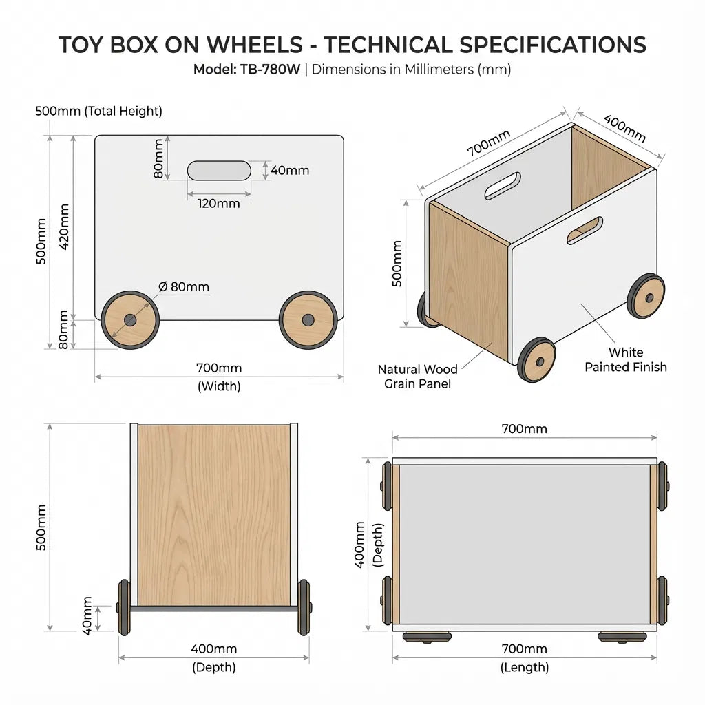 Toy Box – Toy Chest, Store More, Organise With Ease