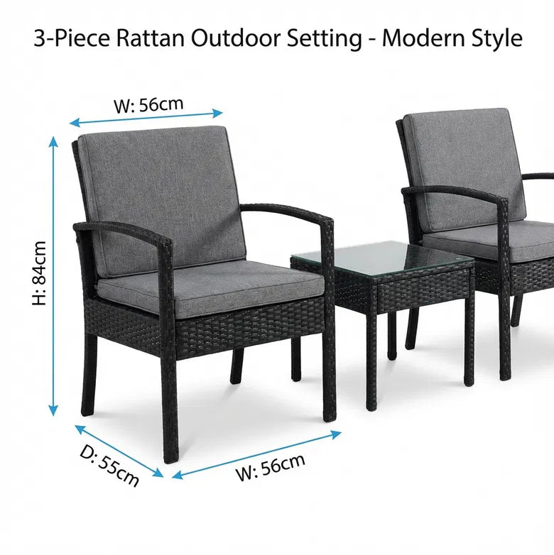 Rattan Lounge Set  – Weatherproof Comfort, Style Made Easy