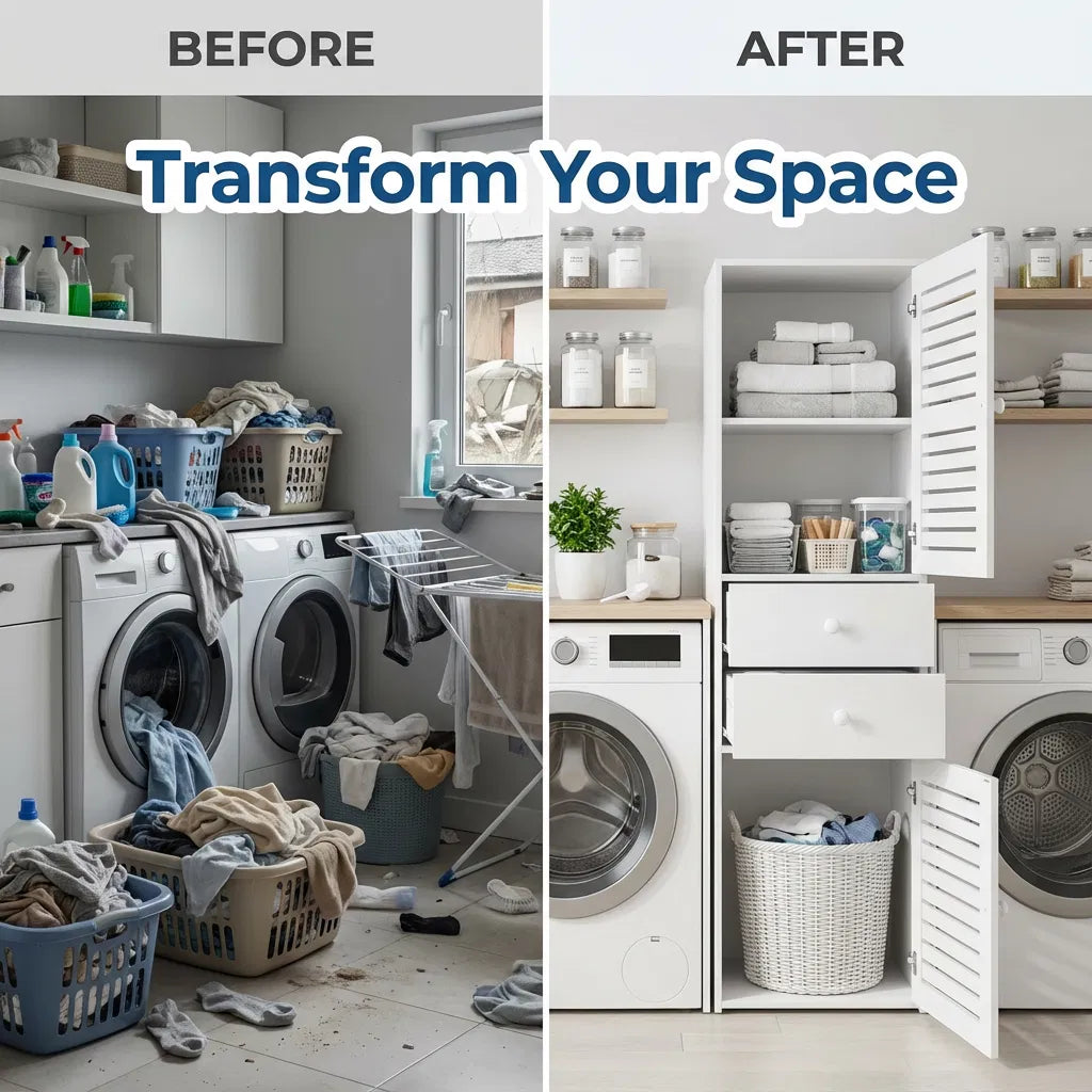 Laundry Cabinet Tallboy – Maximise Storage, Declutter Instantly