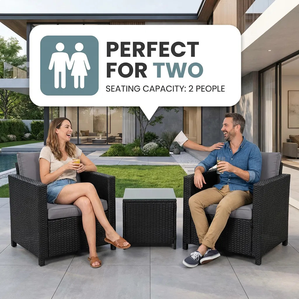 Rattan Lounge Set  – Weatherproof Comfort, Style Made Easy