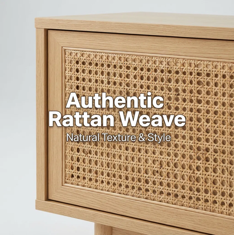Rattan TV Unit  – Elevate Your Space, Organise With Ease