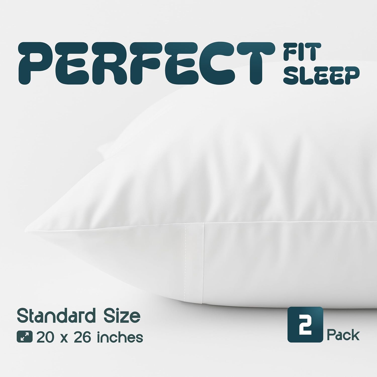 Pillow Protectors - Sheild Against Allergens, Dust Mites & Stains