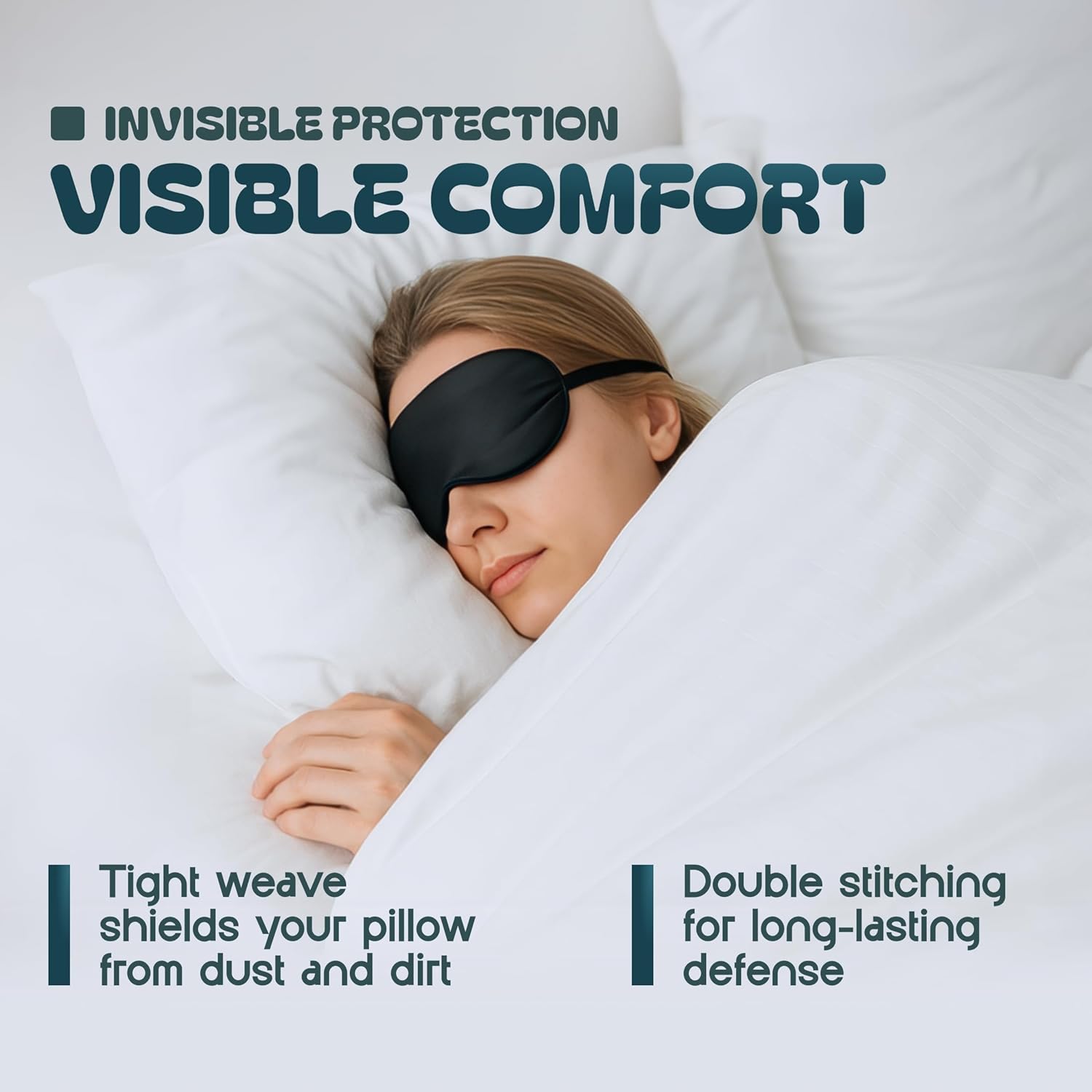 Pillow Protectors - Sheild Against Allergens, Dust Mites & Stains