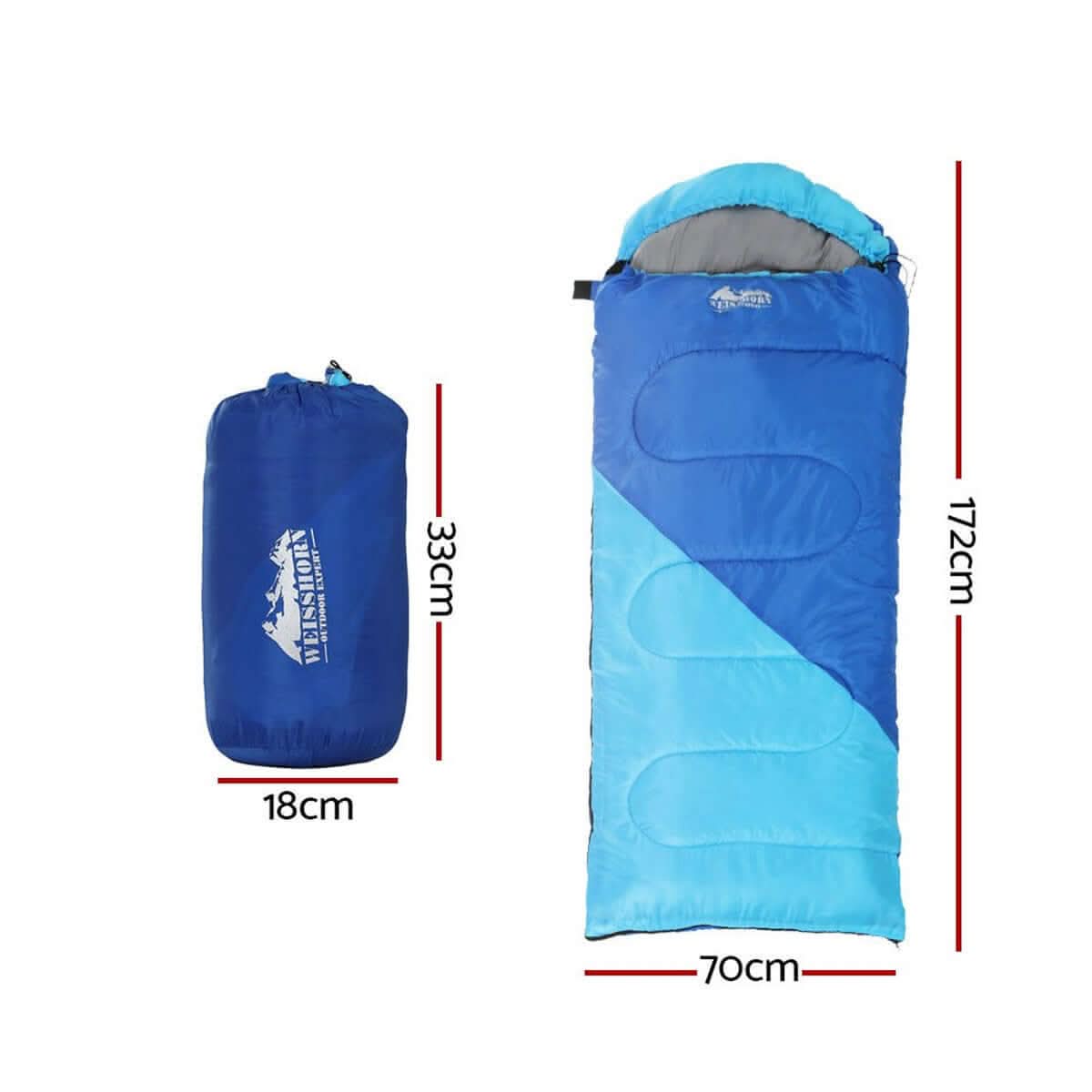 Lightweight and compact kids sleeping bags with carry pouch – Perfect for camping, travel, and sleepovers