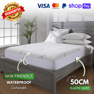 Luxury bamboo mattress protector for ultimate comfort – Waterproof and breathable protector designed to keep your bed fresh and clean