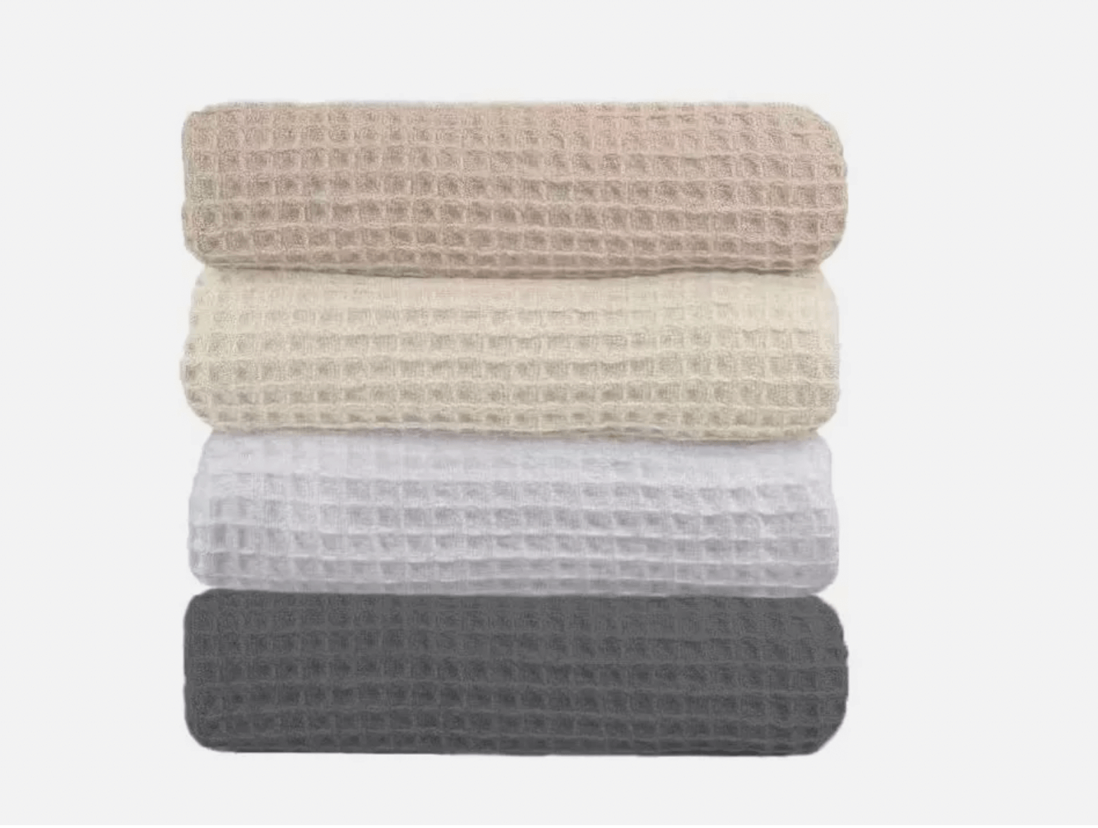 Soft and cozy cotton waffle blankets in neutral tones - Premium waffle blankets designed for comfort and warmth.