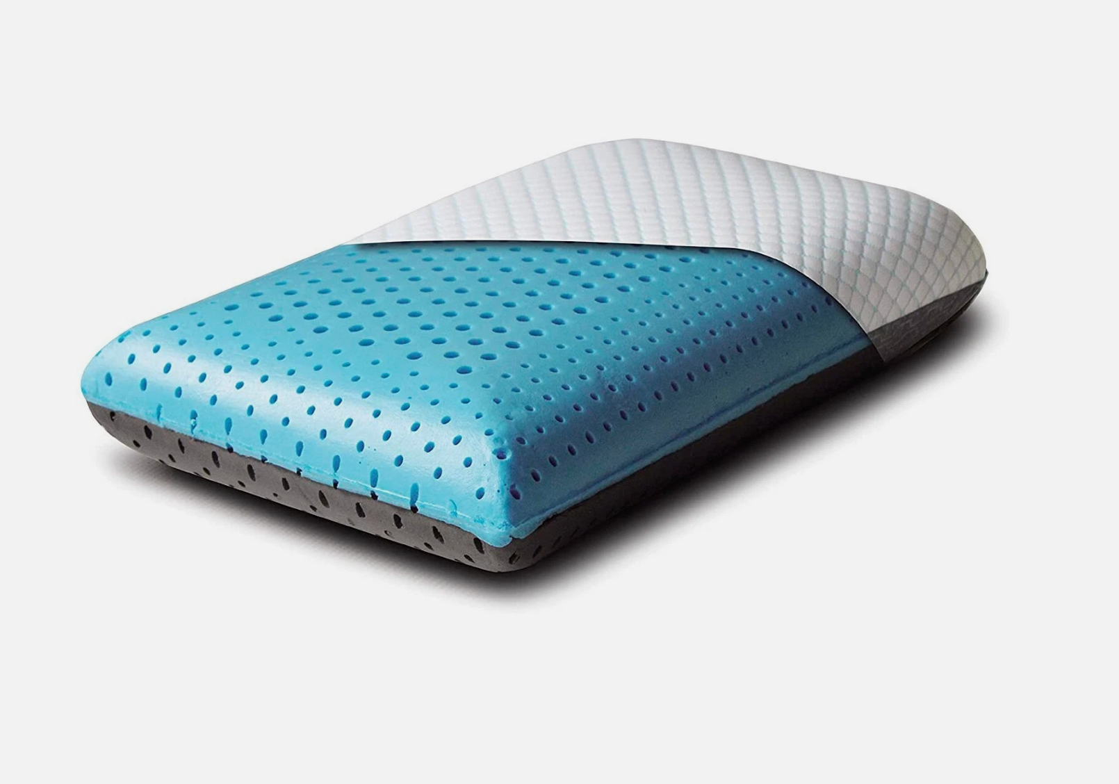 Cooling pillow with breathable gel layer