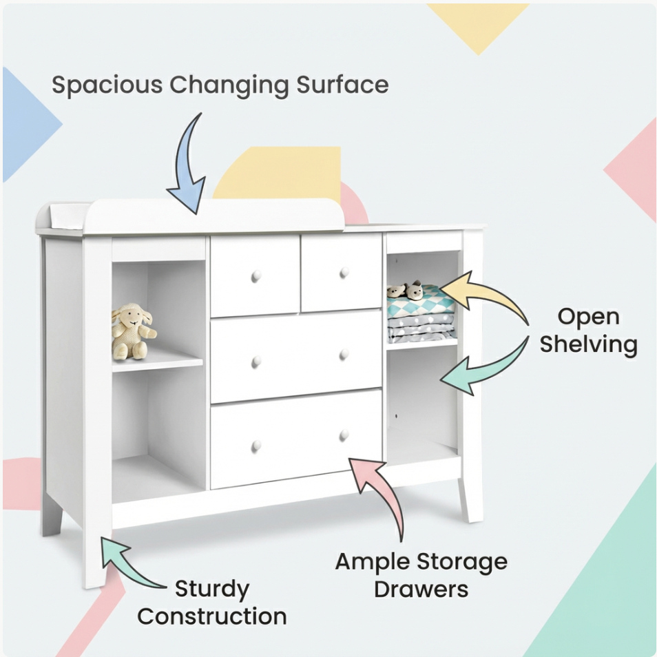 Baby Change Table – Keep Nappy Time Organised, Stress-Free & Safe