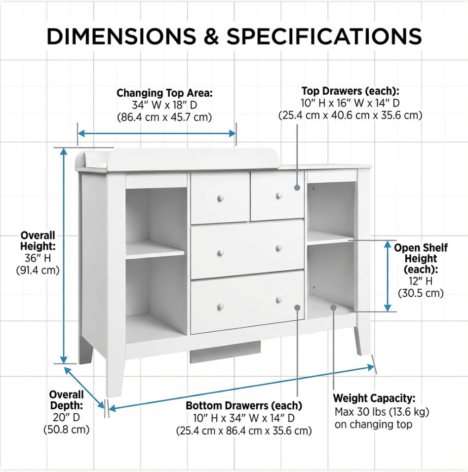 Baby Change Table – Keep Nappy Time Organised, Stress-Free & Safe