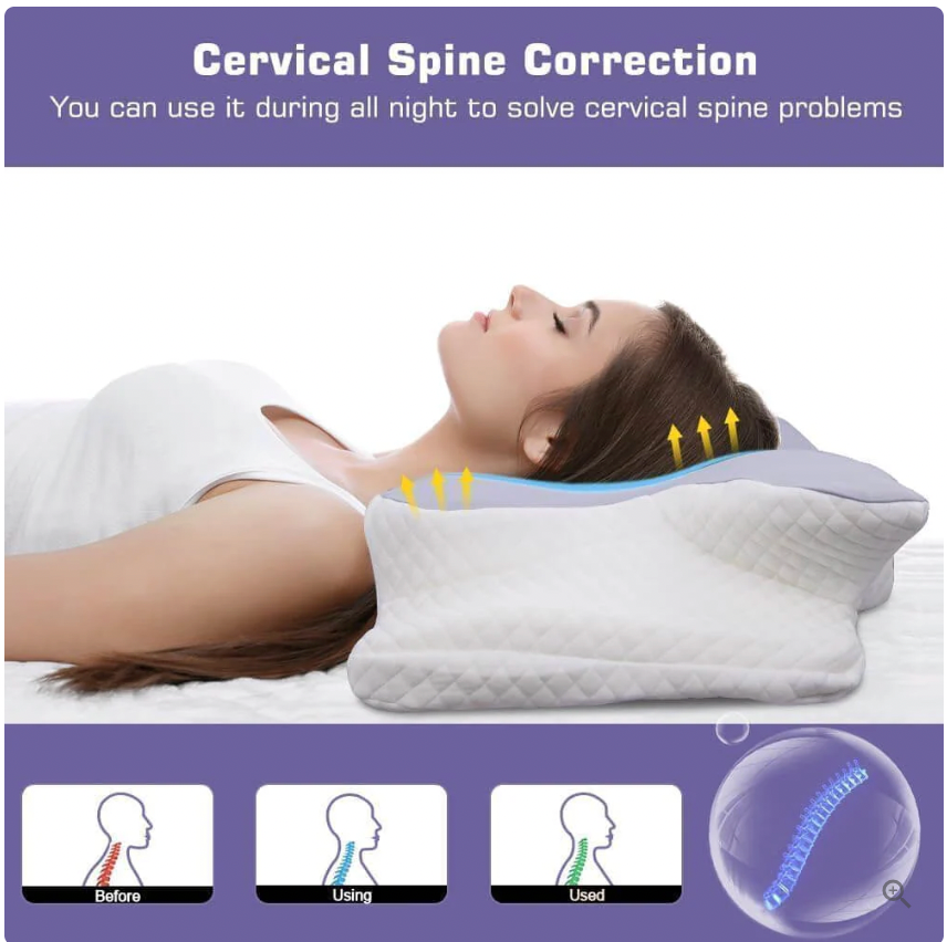 Butterfly Pillow - Align Your Spine, Reduce Snoring, Sleep Better