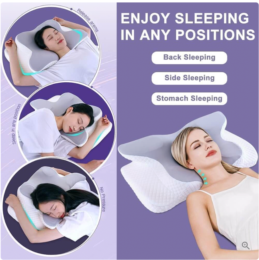 Butterfly Pillow - Align Your Spine, Reduce Snoring, Sleep Better