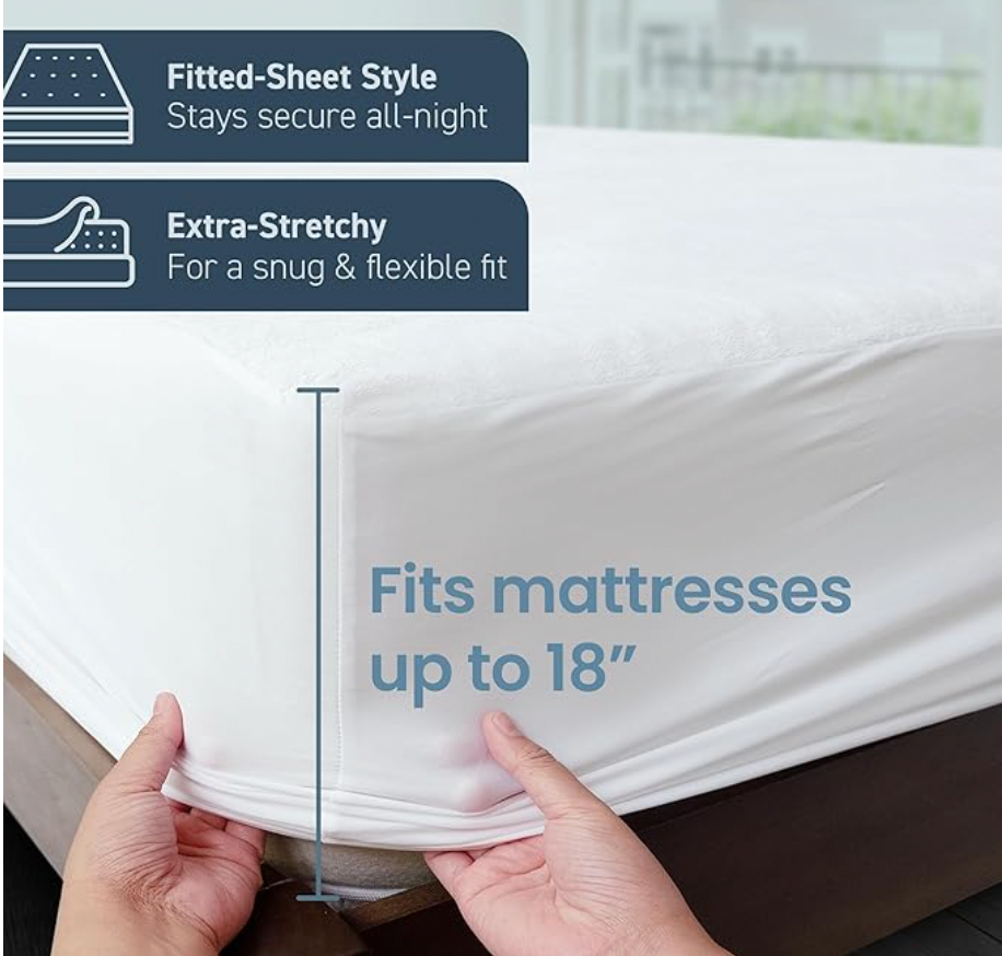 Quilted Cotton Mattress Protector – Preserve Your Mattress, Sleep Cleaner & Fresher