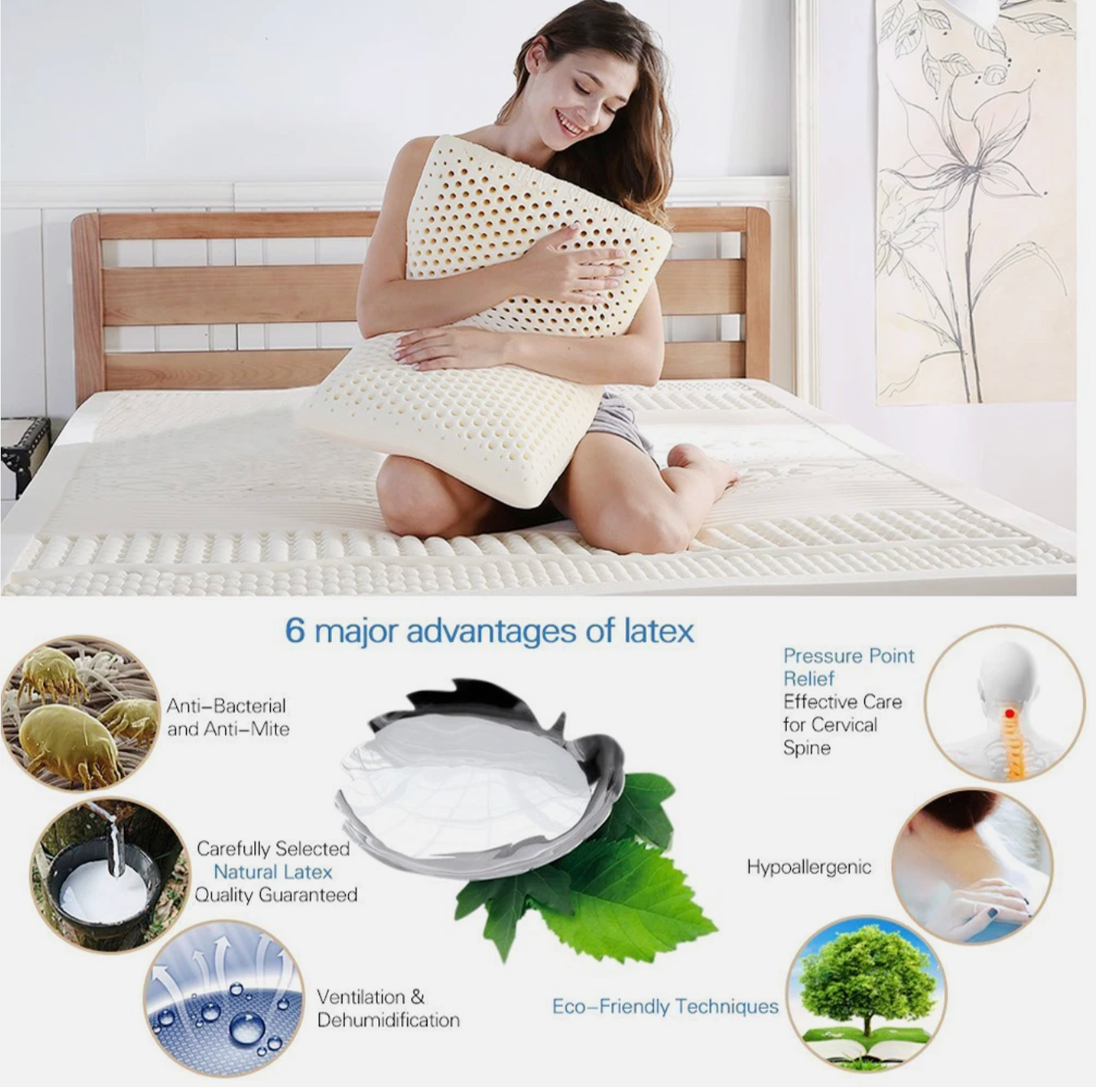 Natural Latex Pillow – Orthopedic Support, Cooler Sleep, Lasting Comfort