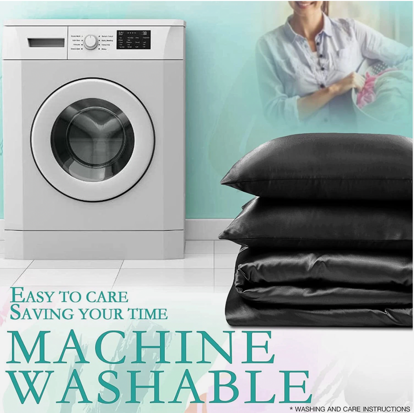 Silk Satin Quilt Cover Set – Smooth Hair, Glowing Skin, Luxe Sleep