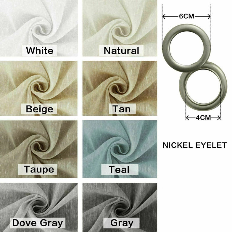 Linen Semi-Sheer Curtains – Soften Light, Elevate Style, Enhance Privacy