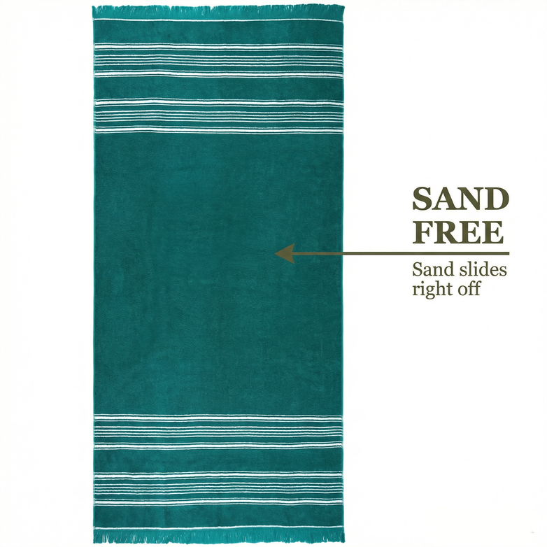Turkish Beach Towel - Sand Free, Quick Dry & Oversized