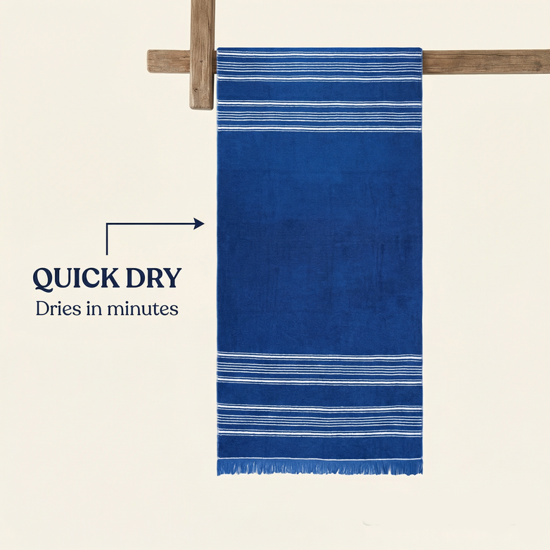 Turkish Beach Towel - Sand Free, Quick Dry & Oversized