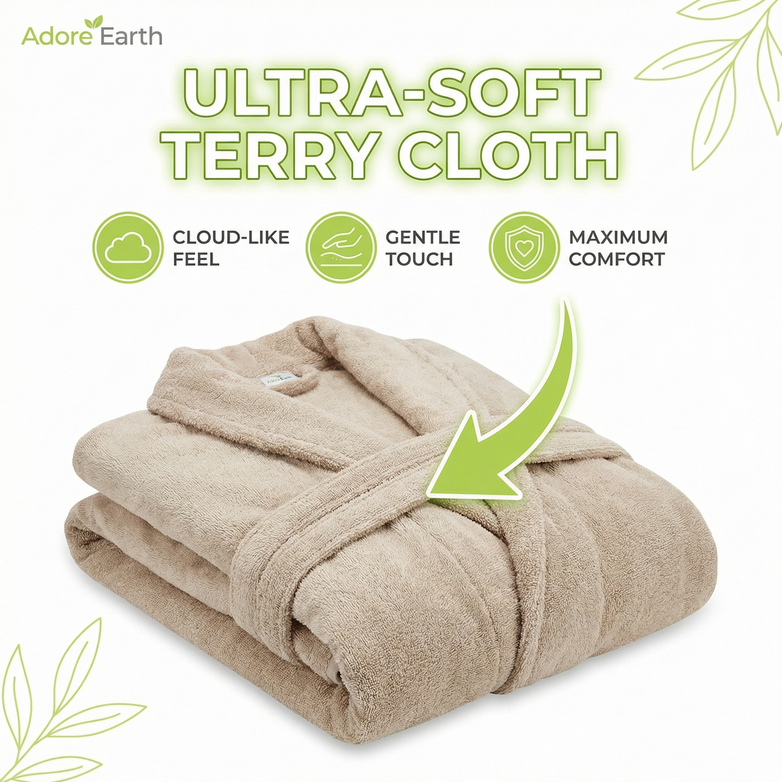 Premium Cotton Bathrobe - Spa-Level Softness, Hotel Luxury