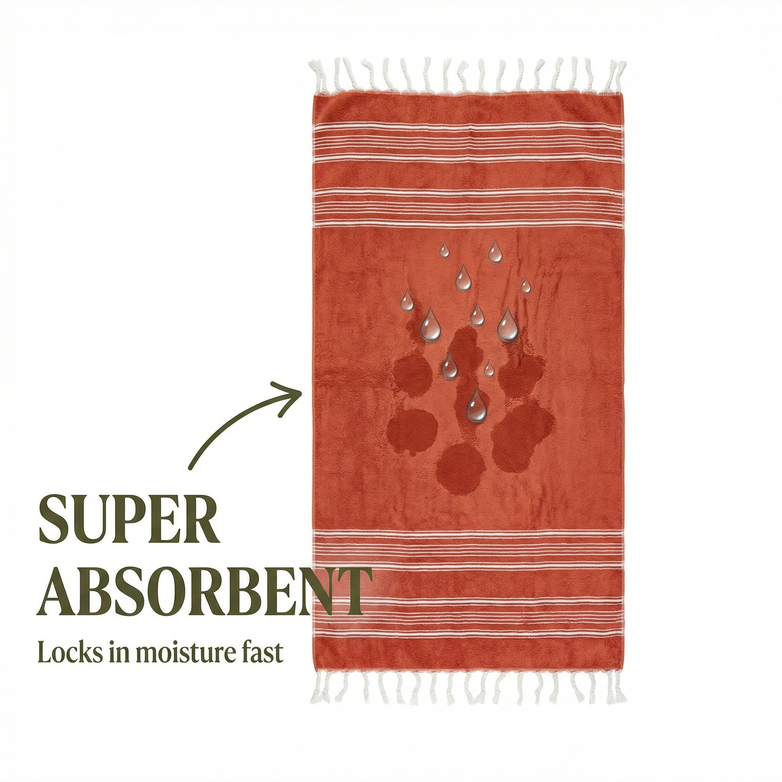 Turkish Beach Towel - Sand Free, Quick Dry & Oversized