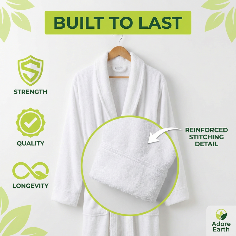 Premium Cotton Bathrobe - Spa-Level Softness, Hotel Luxury