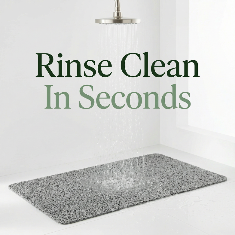 Hydro Wonder Shower Mat – Non-Slip Safety, Zero Drain Blockage, Pure Comfort