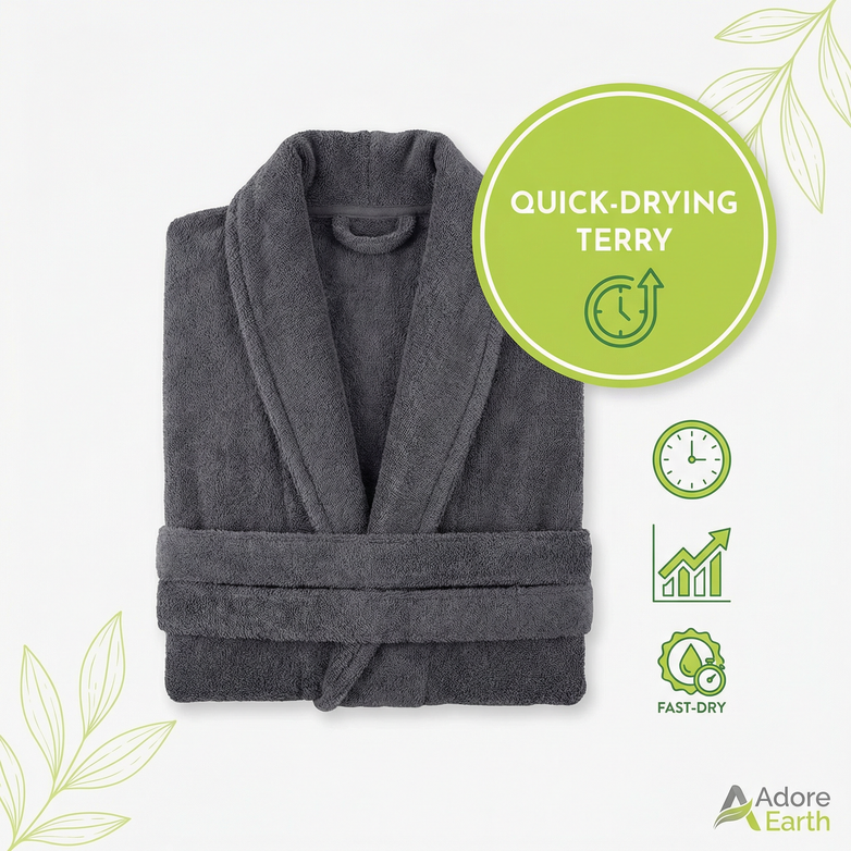 Premium Cotton Bathrobe - Spa-Level Softness, Hotel Luxury