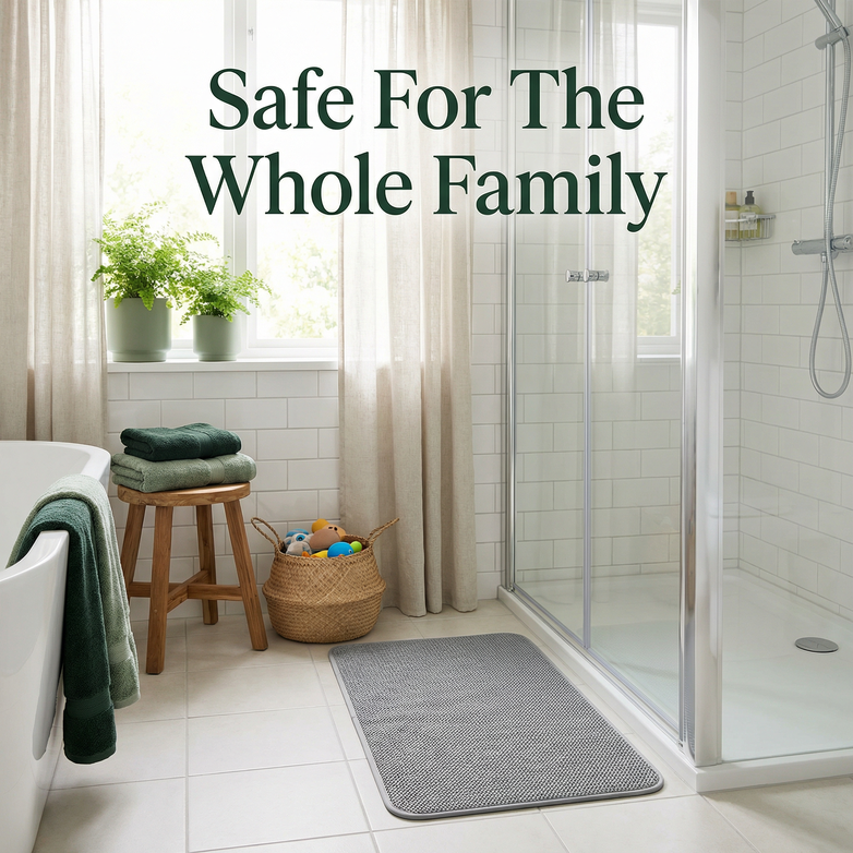 Hydro Wonder Shower Mat – Non-Slip Safety, Zero Drain Blockage, Pure Comfort