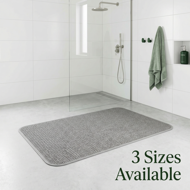 Hydro Wonder Shower Mat – Non-Slip Safety, Zero Drain Blockage, Pure Comfort