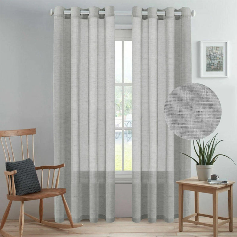 Linen Semi-Sheer Curtains – Soften Light, Elevate Style, Enhance Privacy
